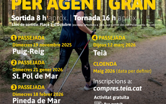 Passejades de marxa nòrdica per a la gent gran 