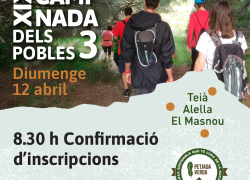 La Caminada dels 3 Pobles celebra la seva 19a edició el pròxim 12 d’abril