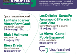 ‘L’alcaldessa a prop teu ’, una iniciativa per reforçar la proximitat amb la ciutadania