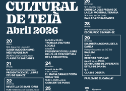 Teià es prepara per una Setmana Cultural plena d'activitats, amb Gaudí i la literatura com a protagonistes