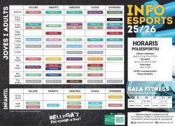 A punt la nova programació d’activitats dirigides al Poliesportiu El CIM per al curs 2025-2026