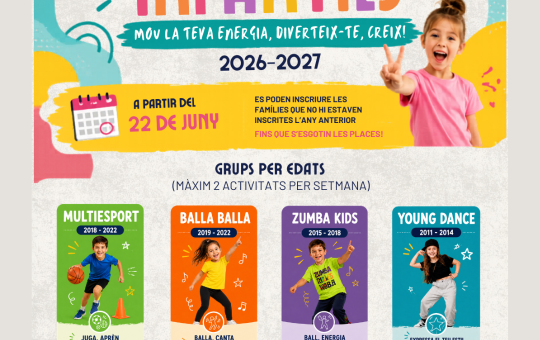 Teià obre les inscripcions a les activitats esportives infantils del curs 2026-2027