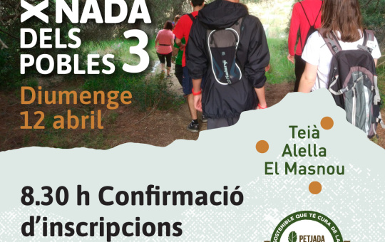 La Caminada dels 3 Pobles celebra la seva 19a edició el pròxim 12 d’abril