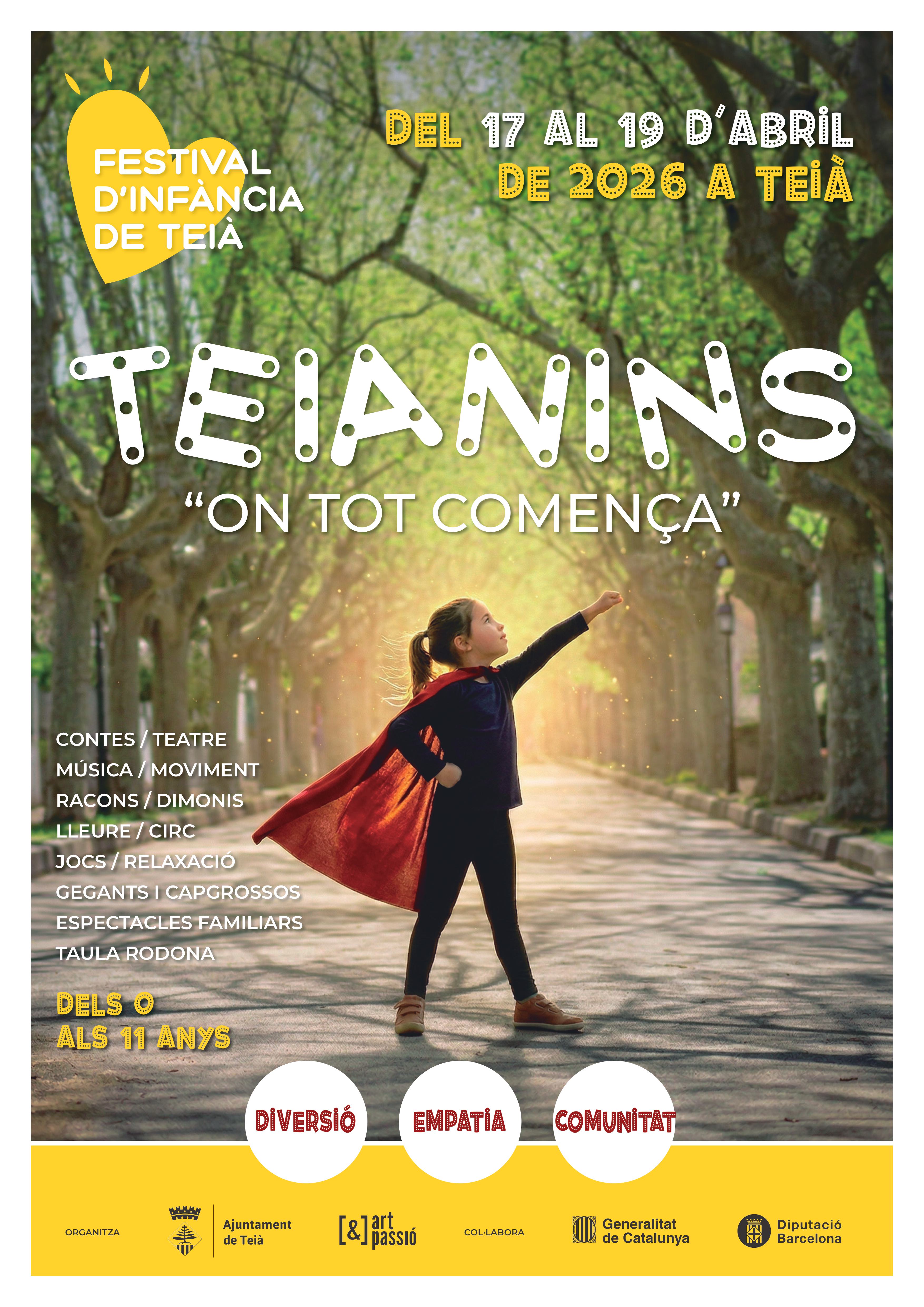 Teià impulsa el festival TEIANINS, una nova aposta estratègica per situar la infància al centre