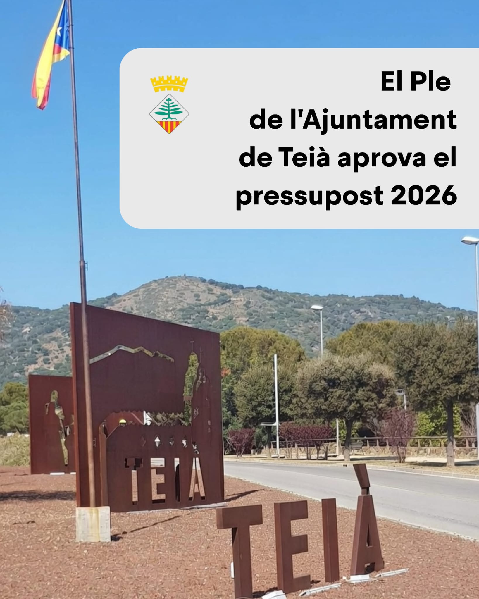 El Ple de Teià aprova el Pressupost municipal per a l’exercici 2026